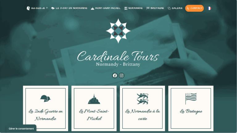 Page d'accueil - Site Cardinale tours